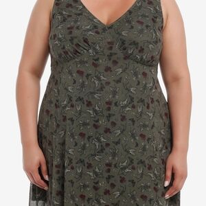 NWOT Hot Topic Social Collision Skeleton Fairy Flower Dress- Size 3x